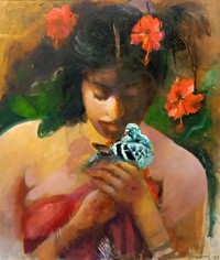 Jamal, 20 X 24, Oil on Canvas, Figurative Painting, AC-JML-015